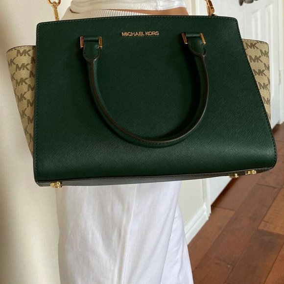 Michael Kors Limited Edition Green Satchel NWT - Picture 10 of 16
